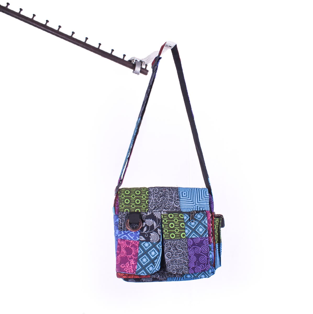 Printed Patch Passport Bag - 2