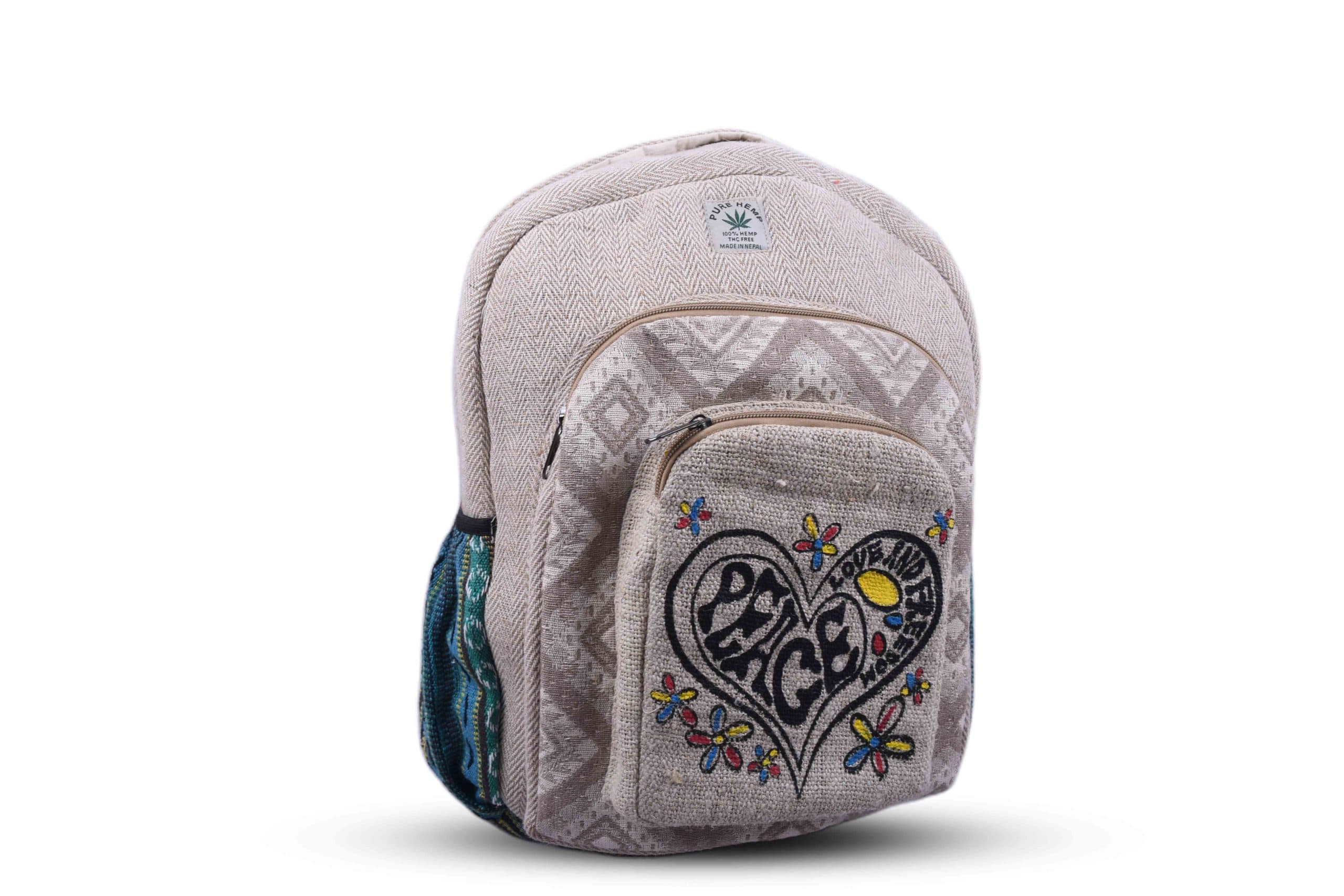 Love Design Hemp Backpack