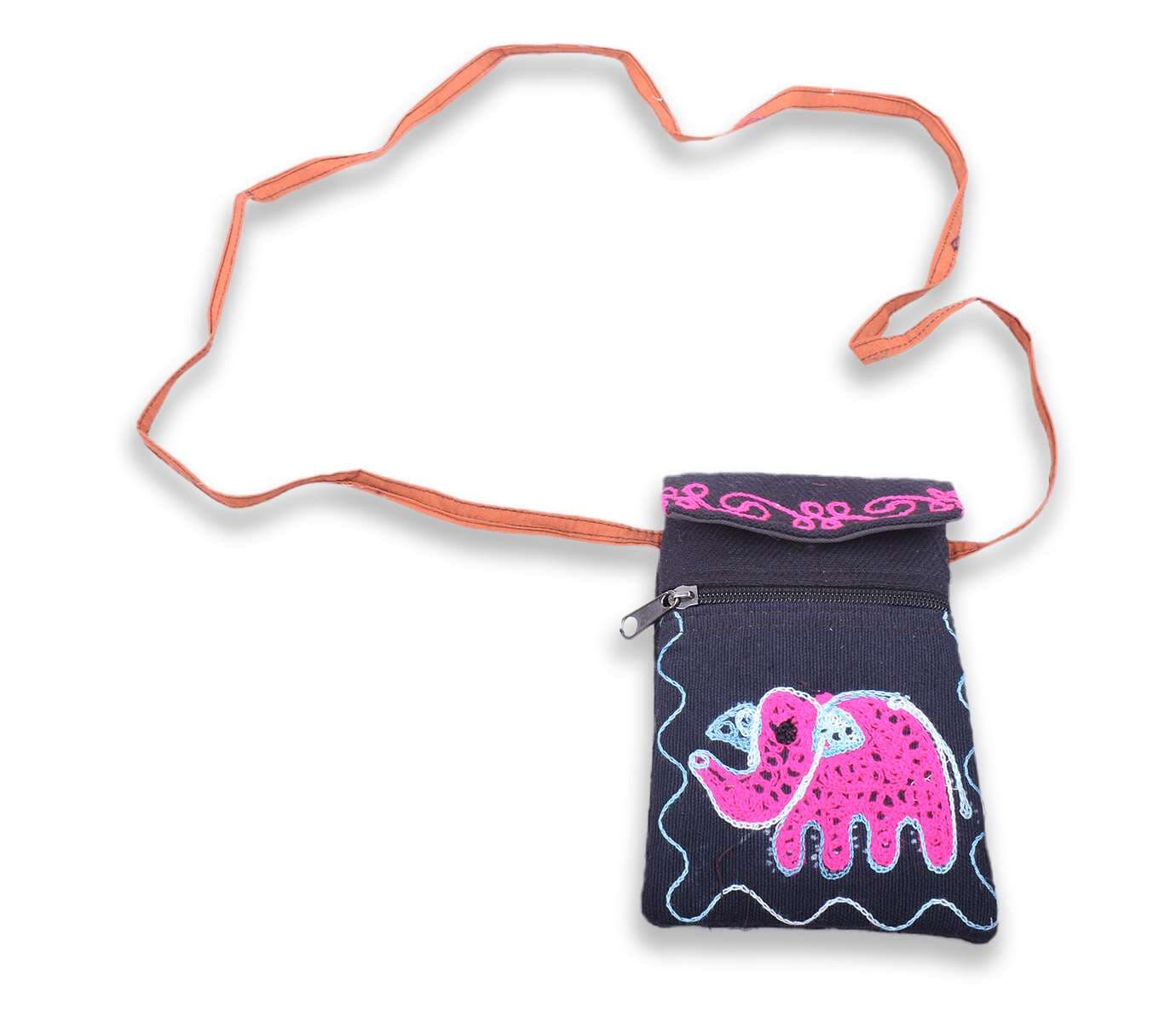 Elephant Embroidery  Mobile Case