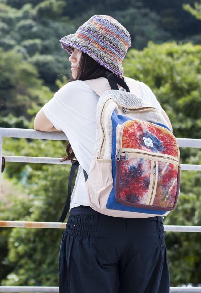 Tie Die Hemp  Backpack - 3