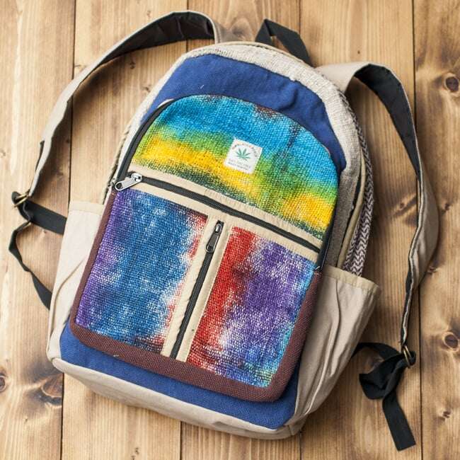 Tie Die Hemp  Backpack