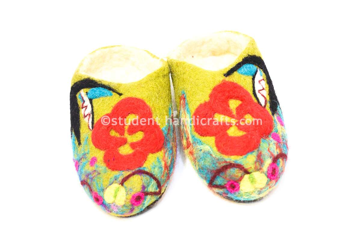 Felt Flower Kindle Woollen Shoes