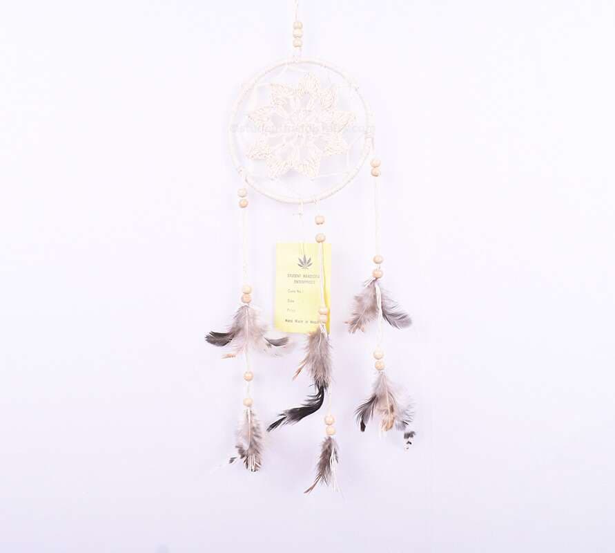 White 10 Cm Crochet D.C.