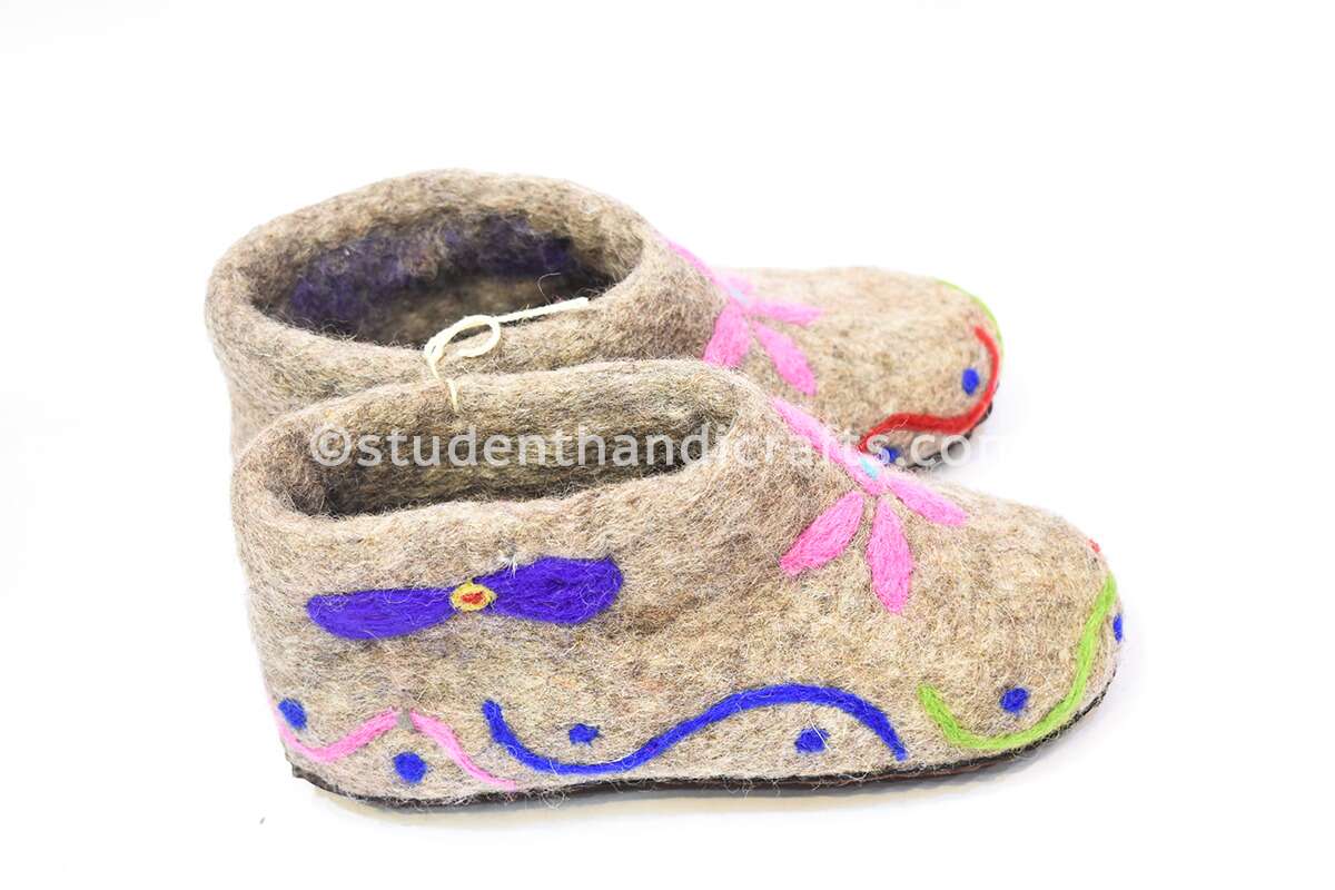 Felt High Ankle Shoes