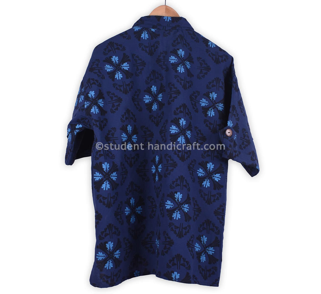 Cotton Shyma Karnali Blue Kurtha - 2