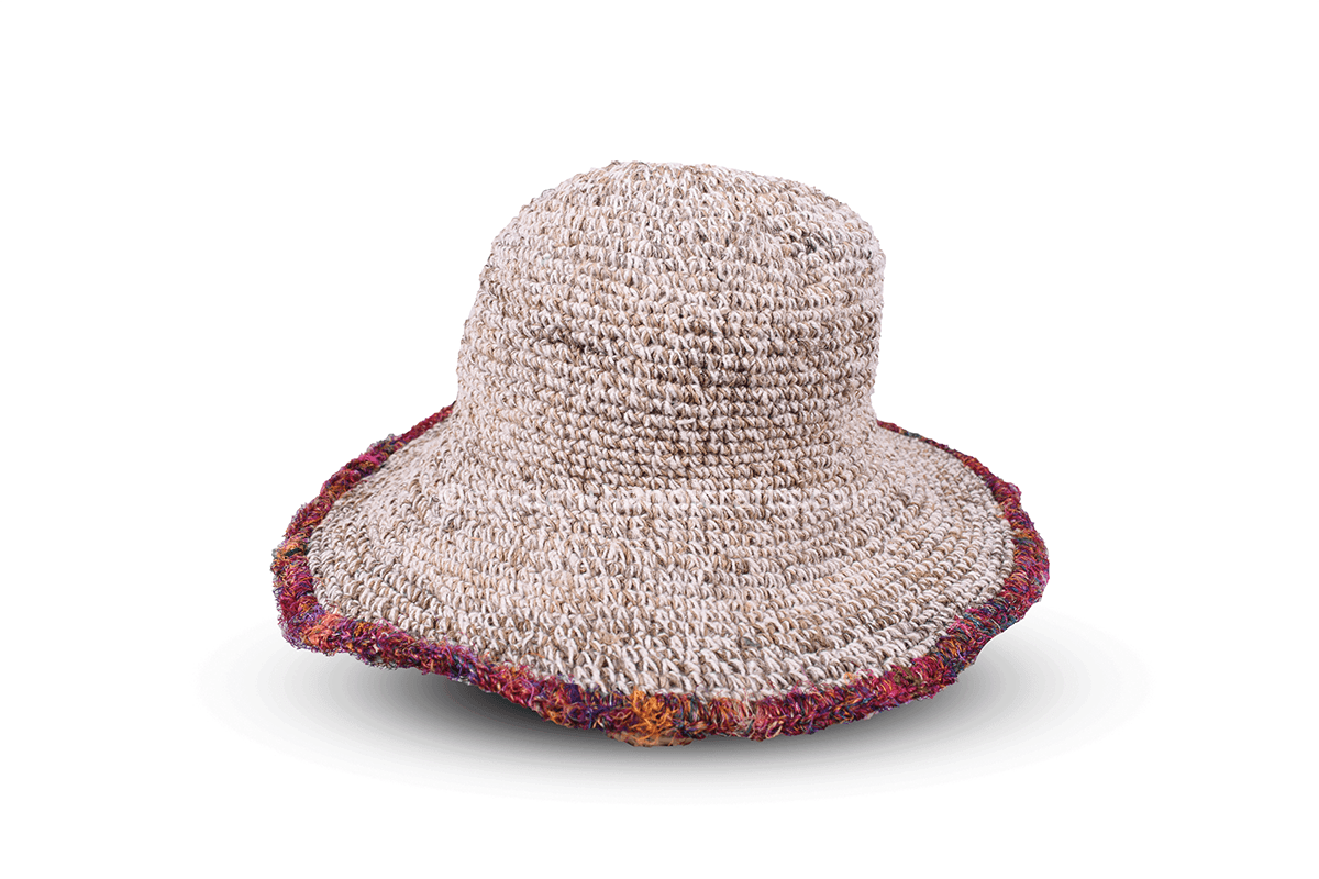 Hemp Silk Border Hat