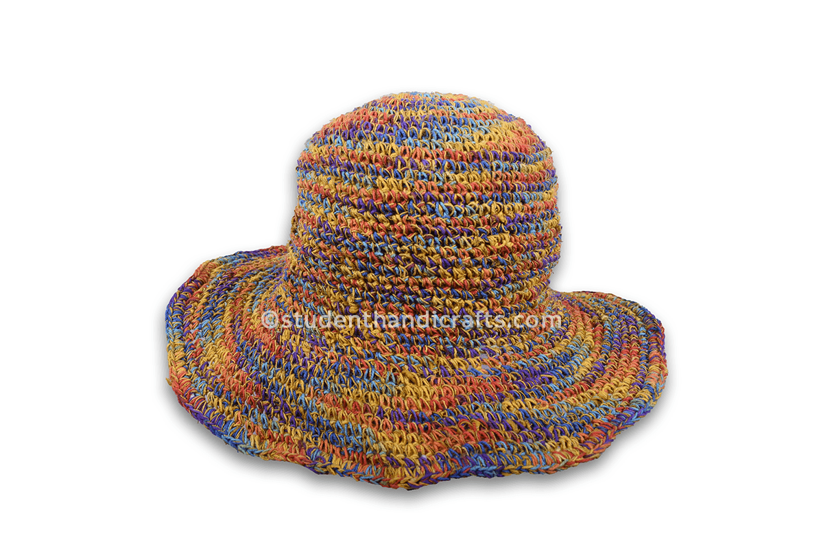 Hemp Rainbow Tiedie Hat