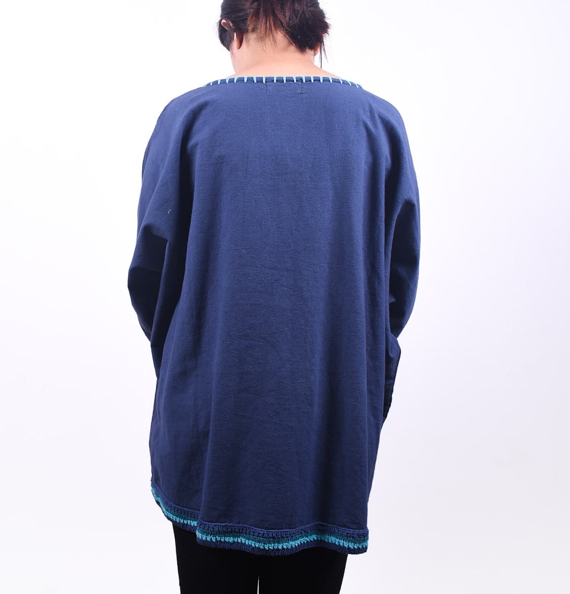 Blue Cotton Dress - 3