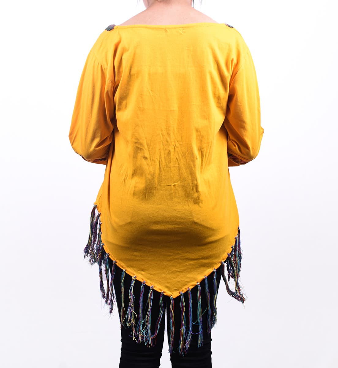 Unique Yellow Cotton Tops - 2