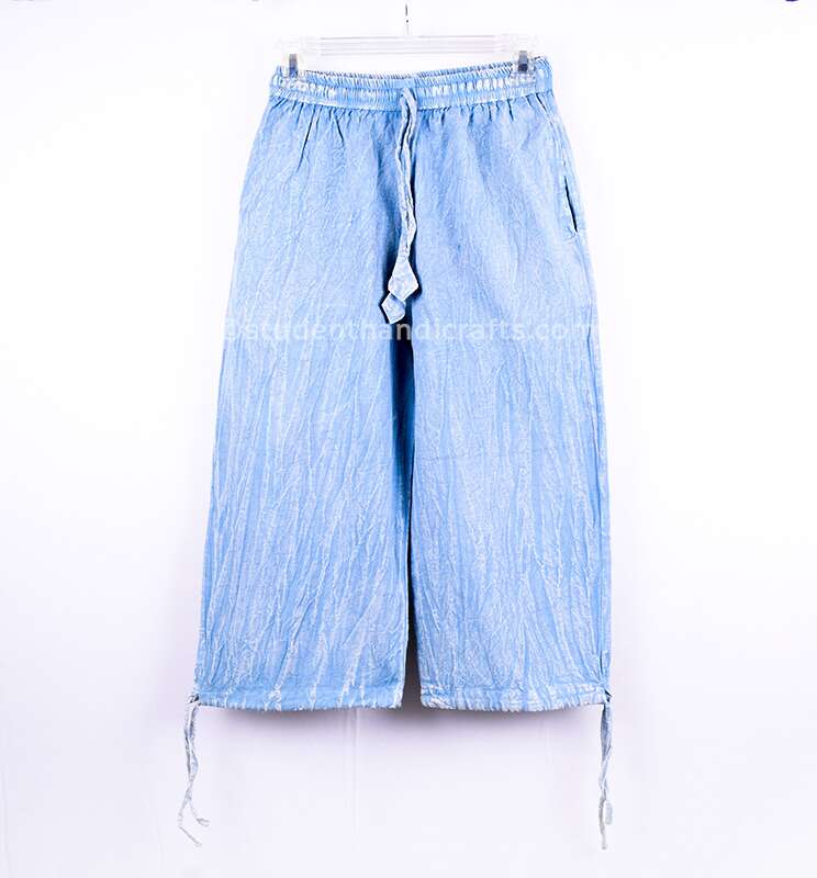 Blue Cotton Pant