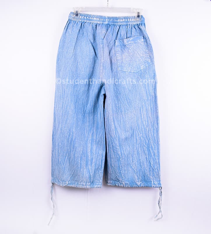 Blue Cotton Pant - 2