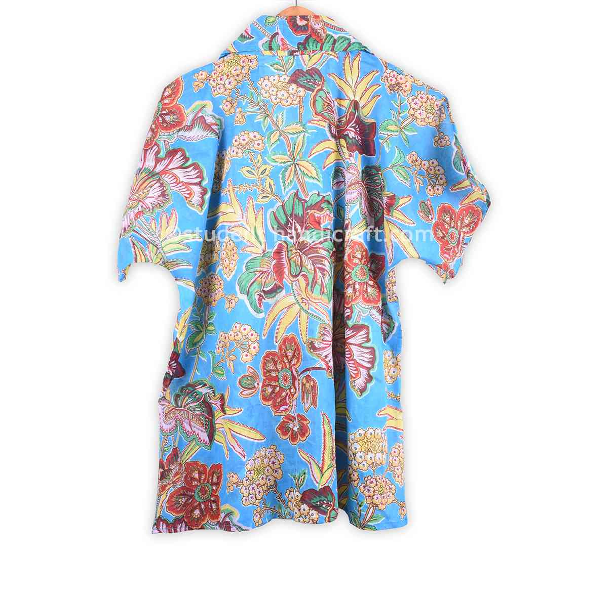 Cotton Flower Print Half Sleeve  Kurtha - 2