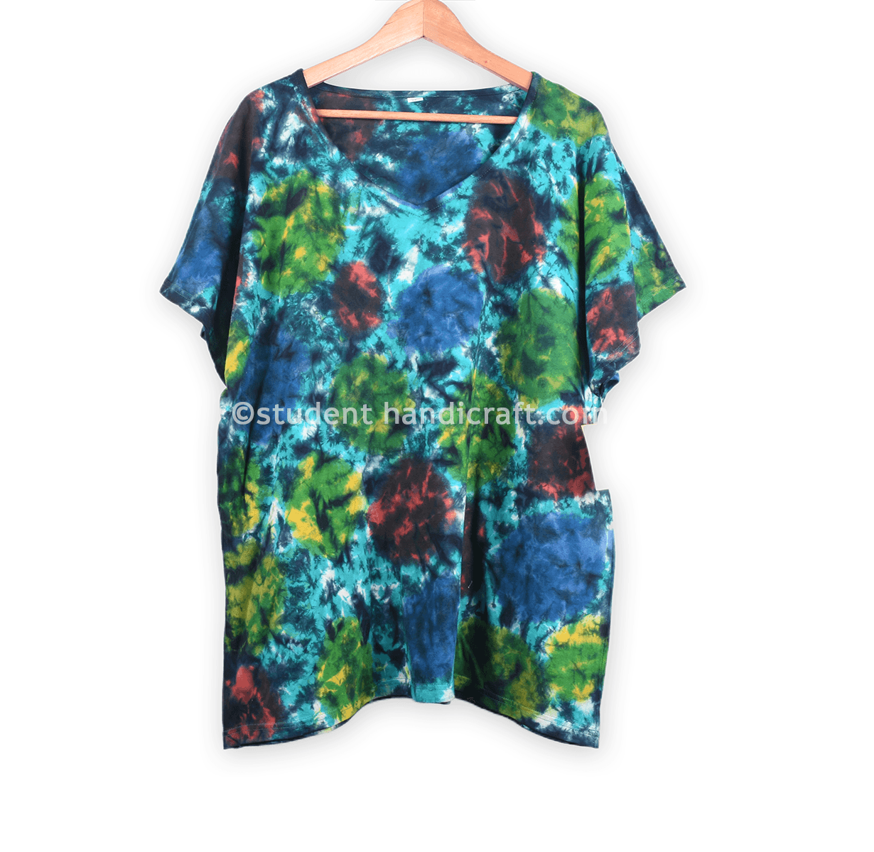 Soft Cotton Multi Tie Die Kurtha