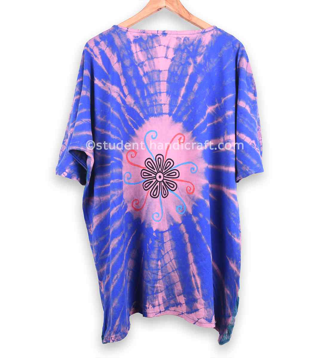 Soft Cotton Artistic Tie Die Kurtha - 2