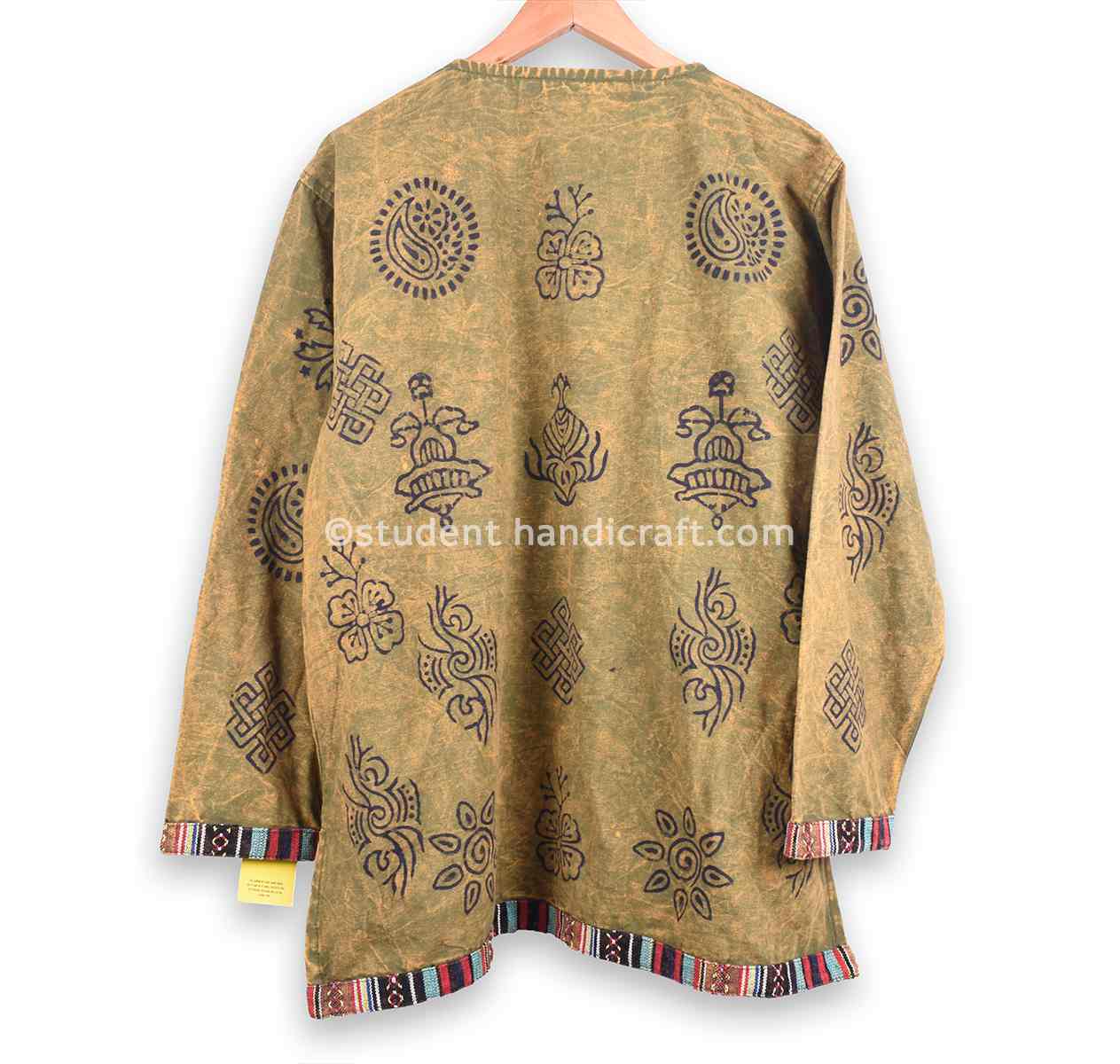 Bhutani Stripe Block Print Cotton Kurtha - 2