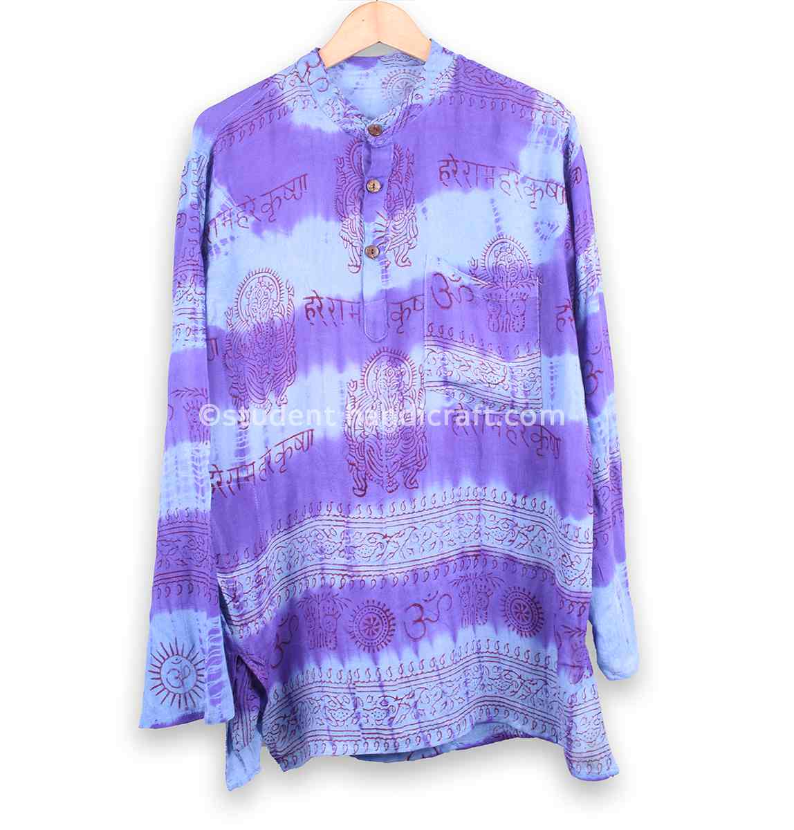 Hare Ram Print Cotton Kurtha