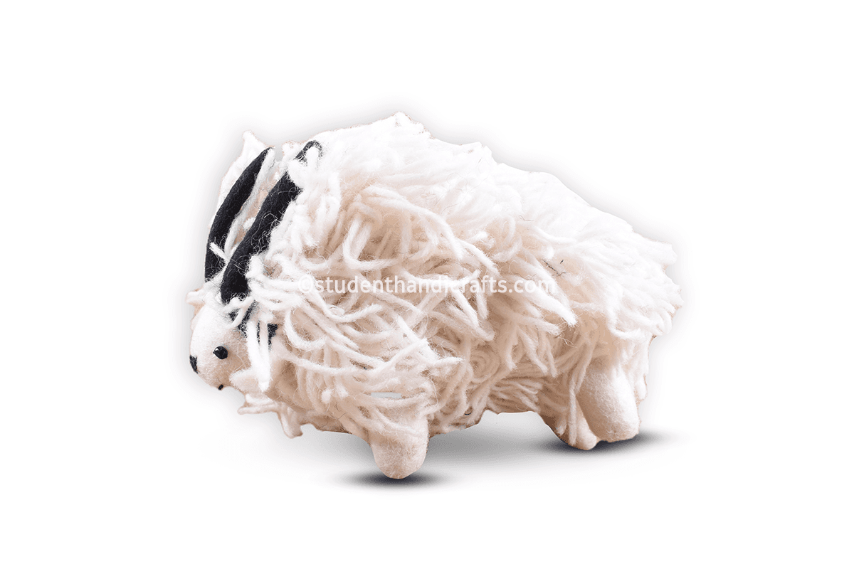 Felt Shite Sheep Doll - 2