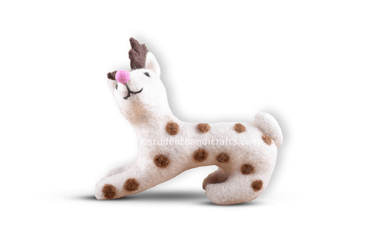 Felt Attractive Deer Doll - 2