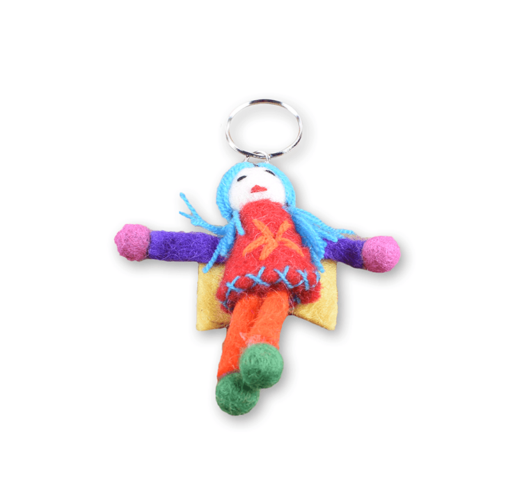 Felt Small Doll Deign Key Ring