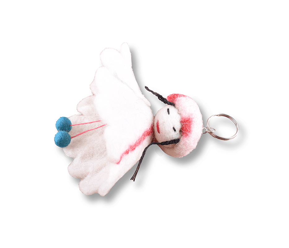 Felt Princess Woolen Key Ring