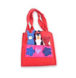 Felt Animal Character Kids Bag