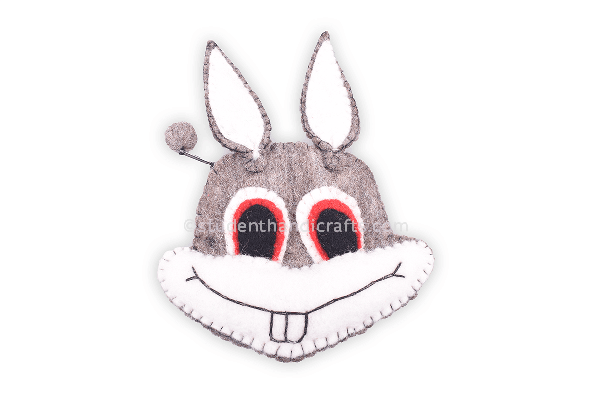 Felt Rabbit Face Purse