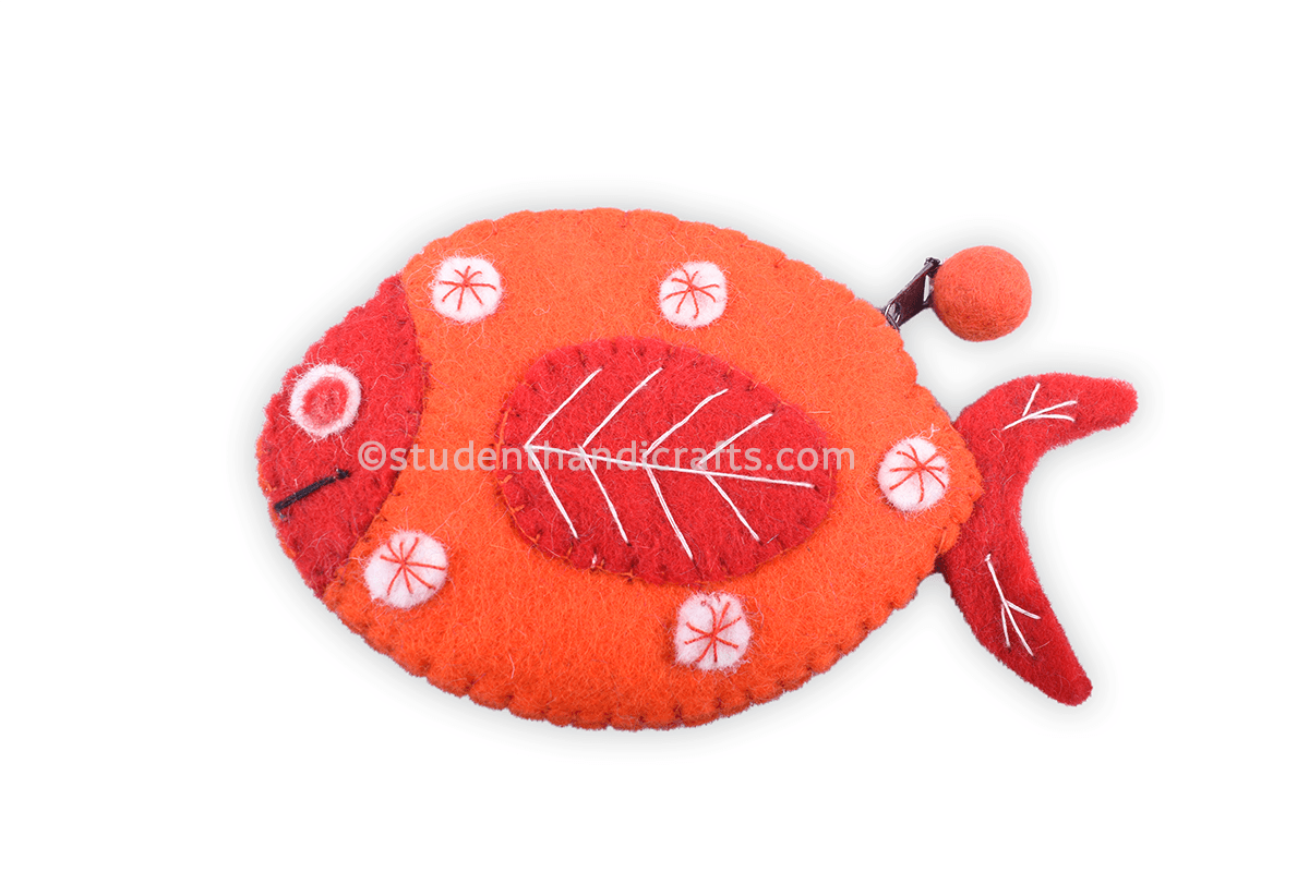 Felt Fish Purse
