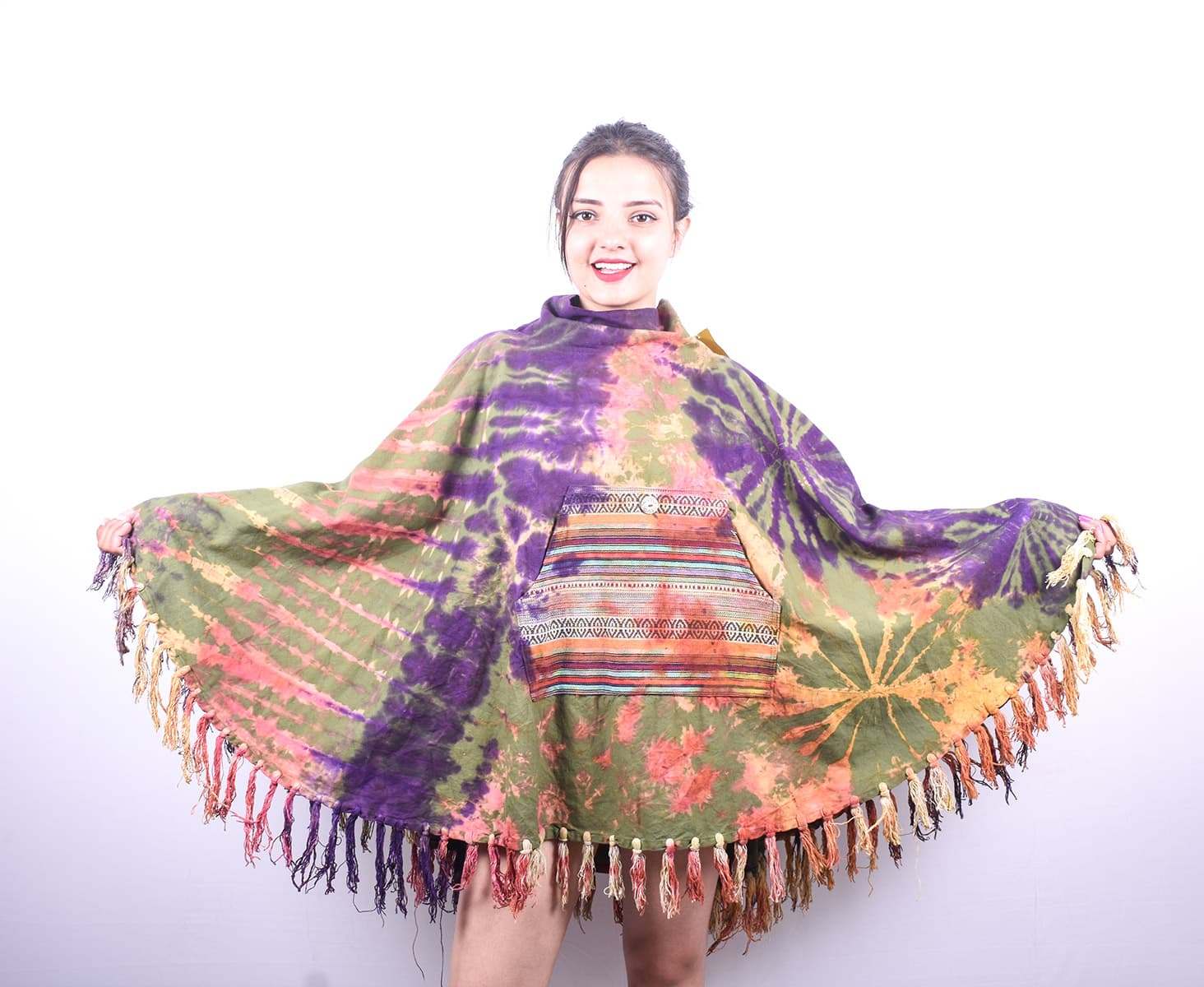 Handmade Woolen Pancho - 2