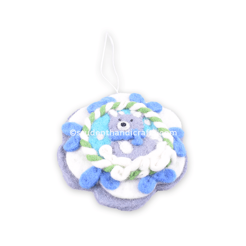 Felt Dog Garland Hanging Decoration