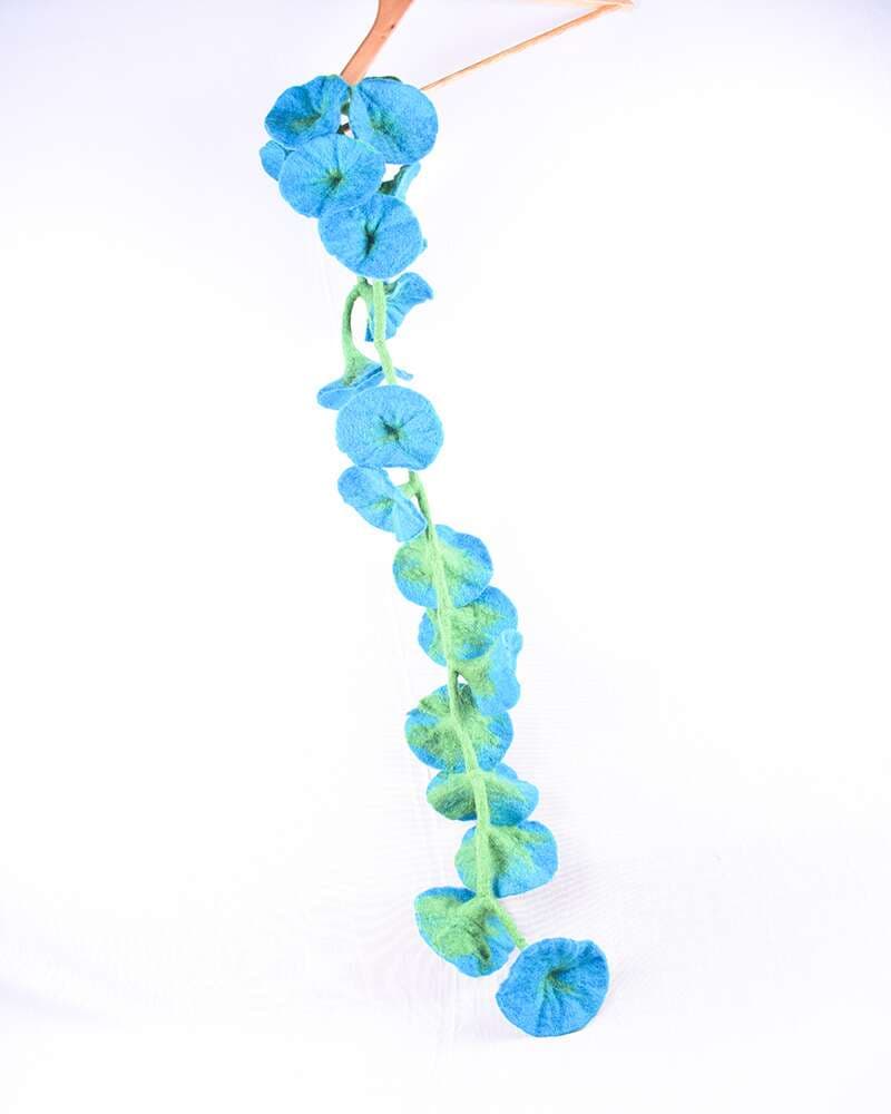 Felt Blue Vine Garland Hanging