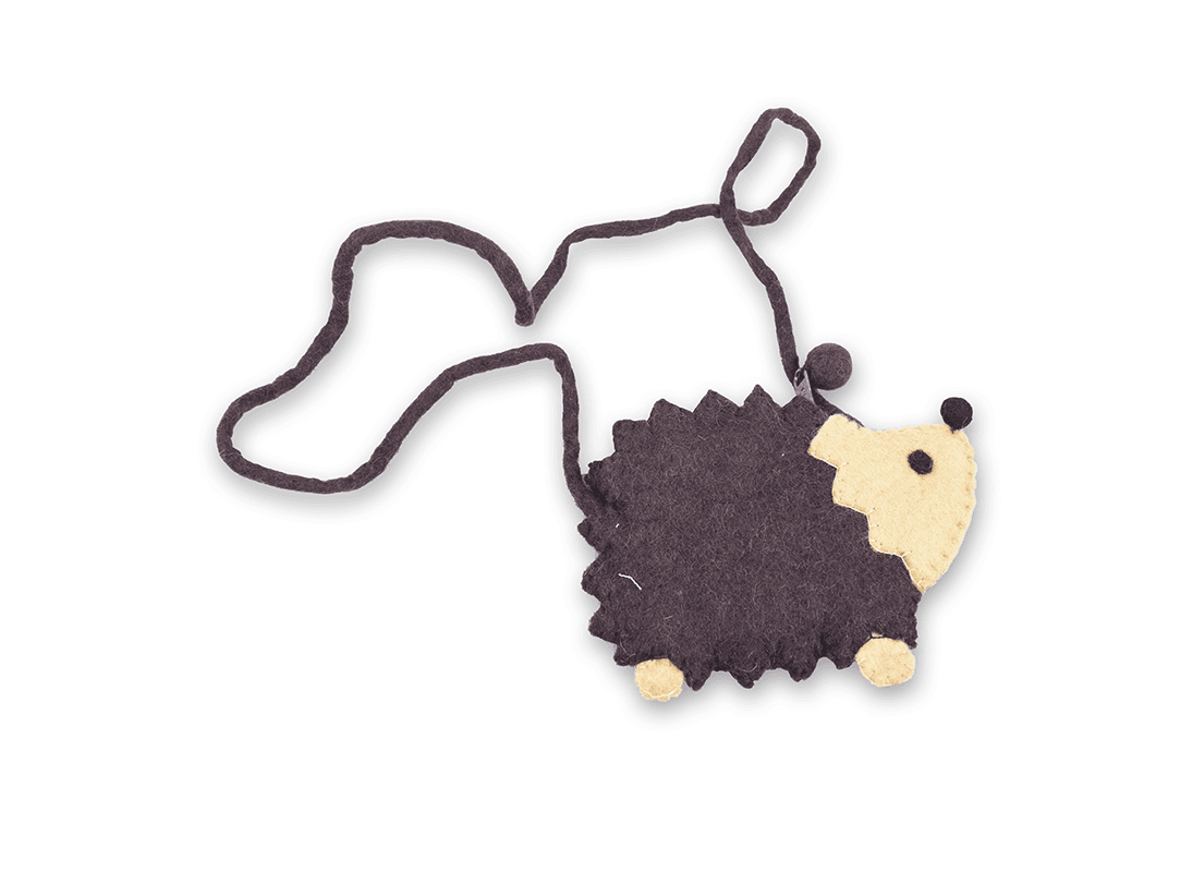 Felt  Porcupine Stripe Bag