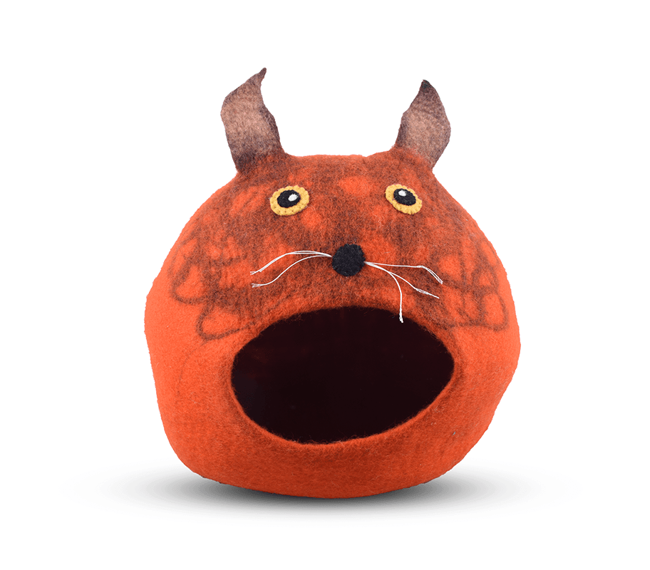 Felt Cat Face Cat House