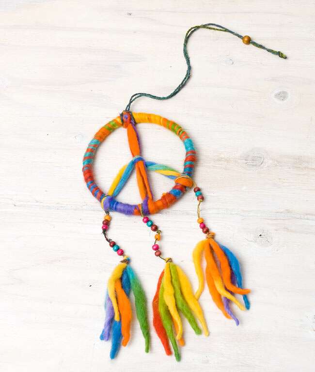 Rainbow Peace Dream Catcher