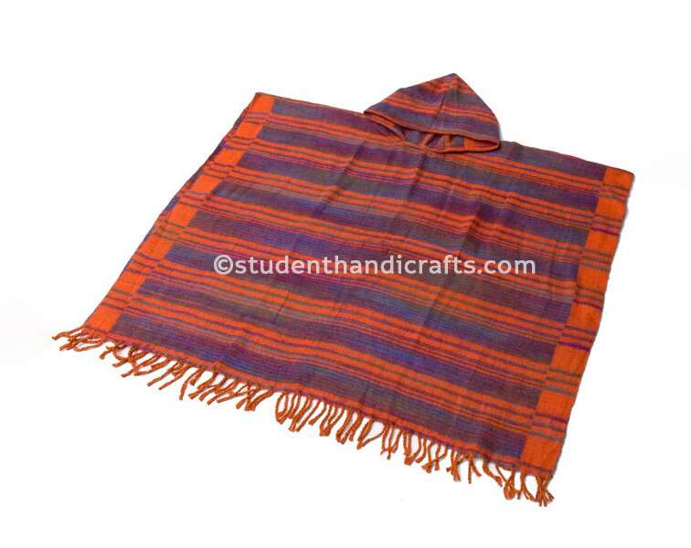 Acrylic Wool unisex  Pancho