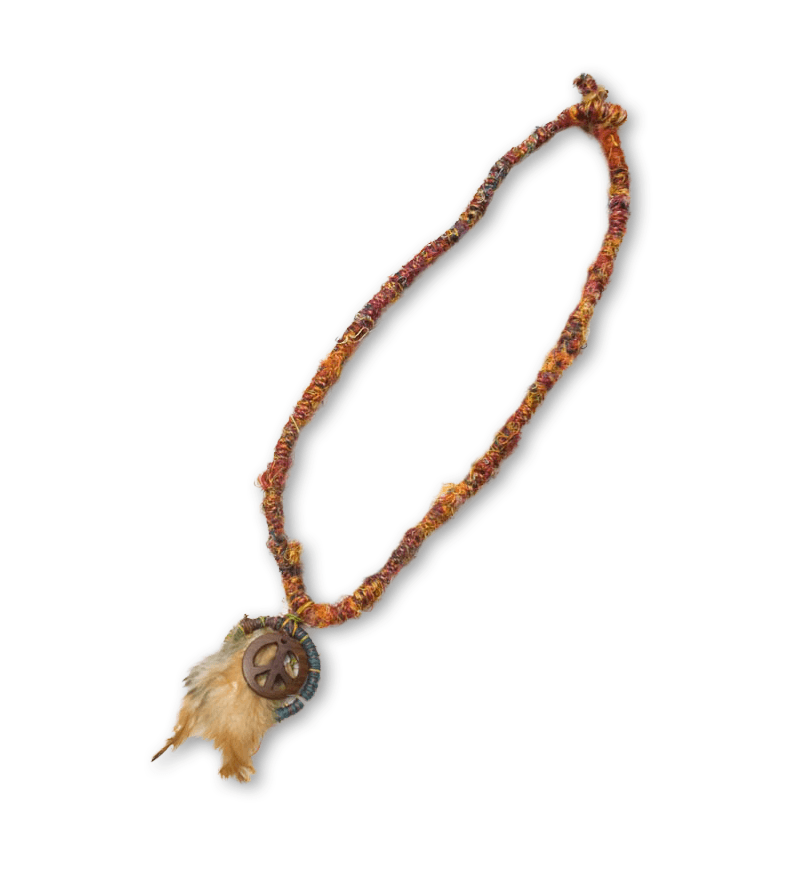 Peace Mark Silk Neck lase