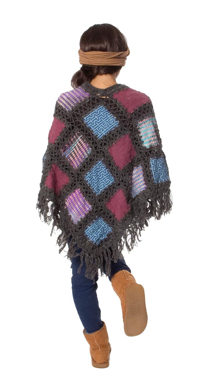 Woolen Patch Pancho - 2