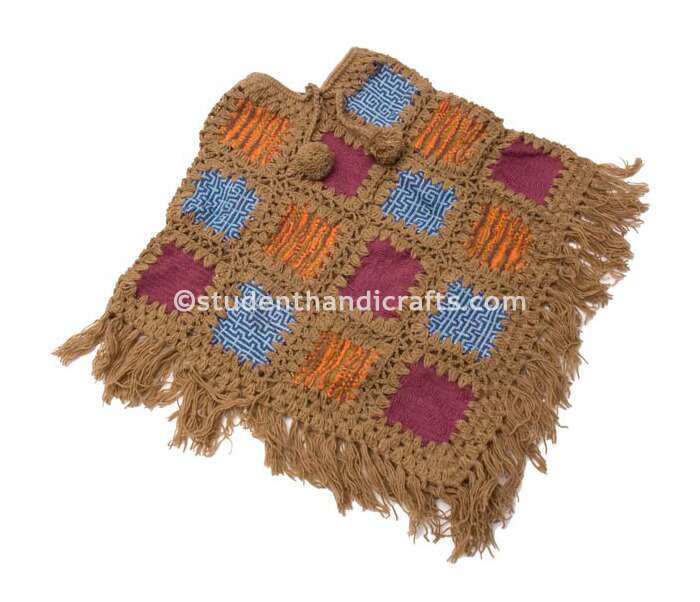 Woolen Patch Pancho