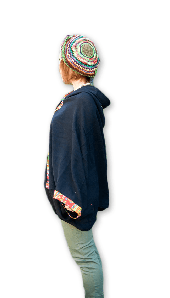 Crochet Flower  Cotton Pancho