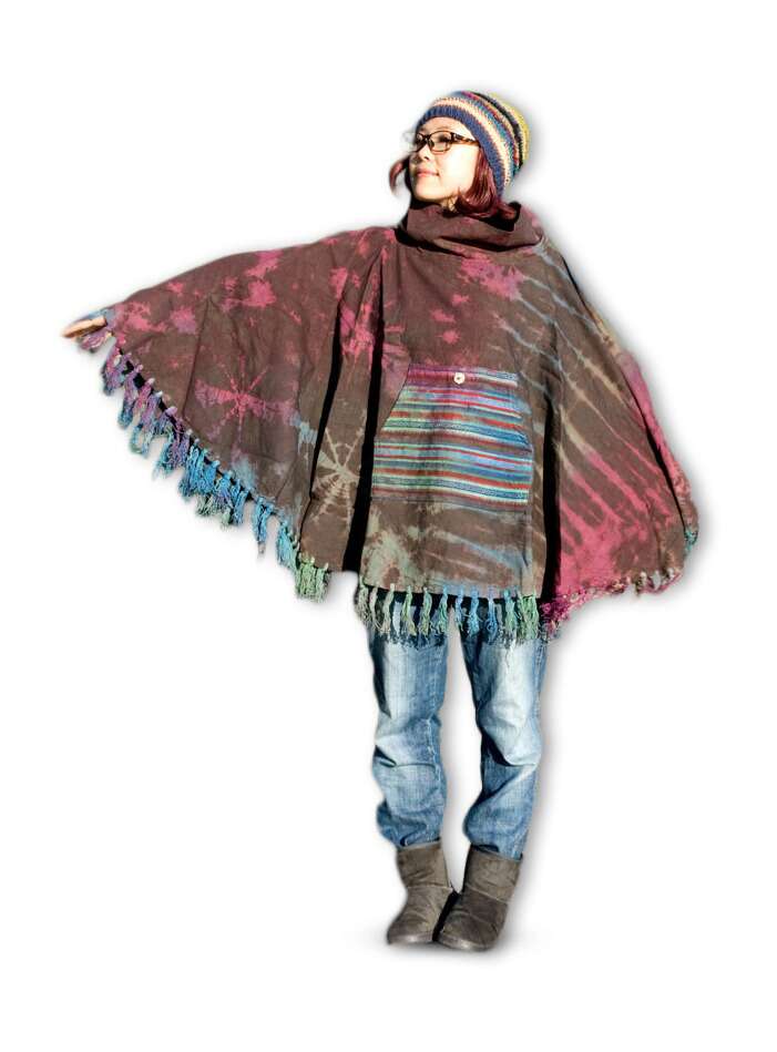 Cotton Tie Die Pancho