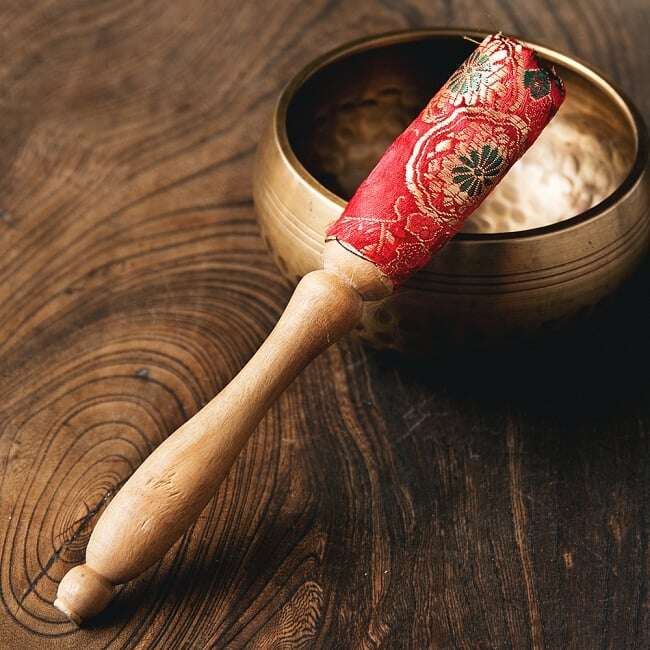 Decorative Bell / Singing Bowl Mallet-Red