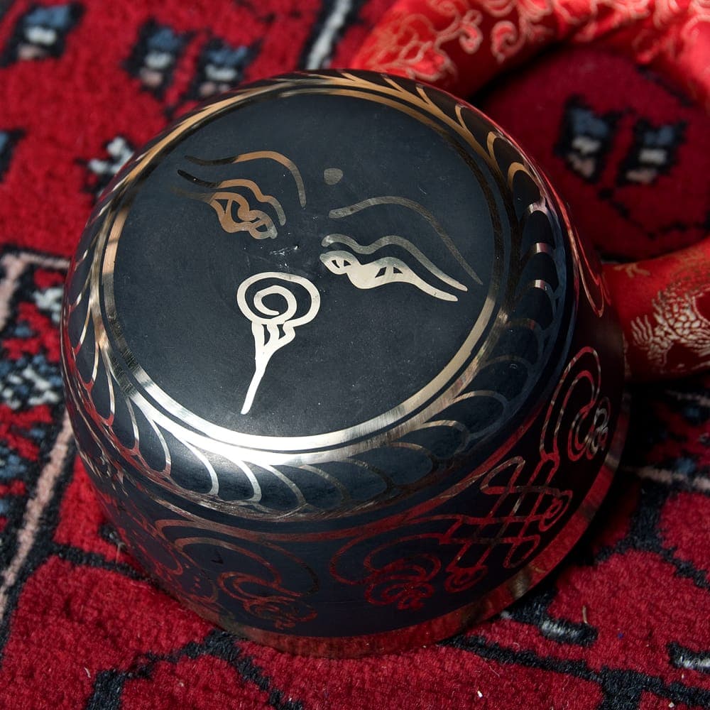 High-quality black singing bowl - 3
