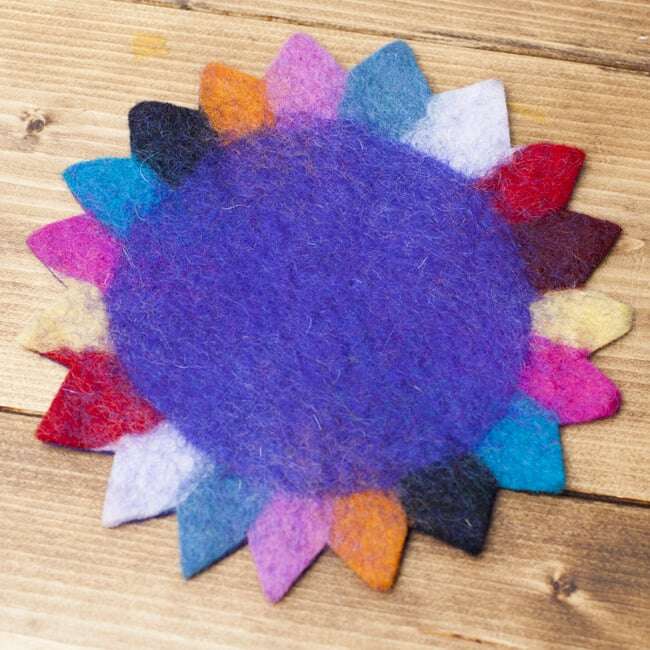 Sun Design Felt Coaster