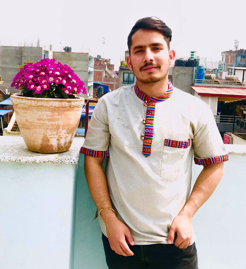 Gheri Boarder Cotton Kurtha