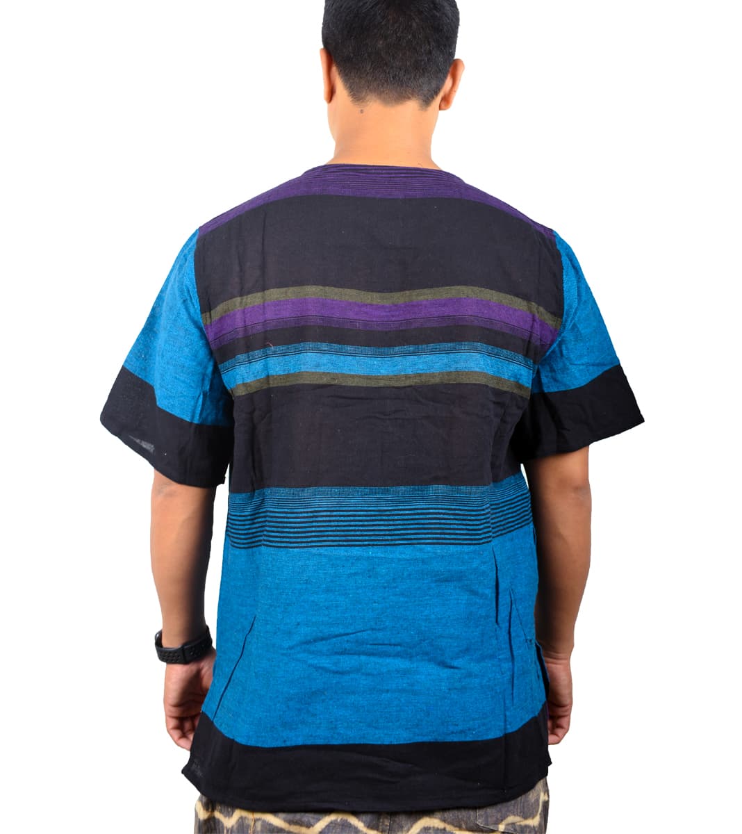 Blue Cotton Kurtha - 2