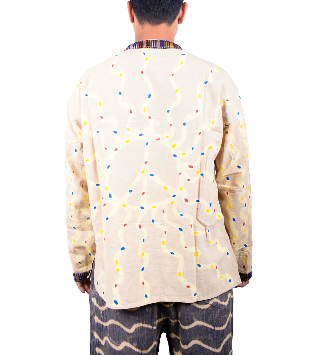 Multicolor Tik-Tik Cotton Kurtha - 2