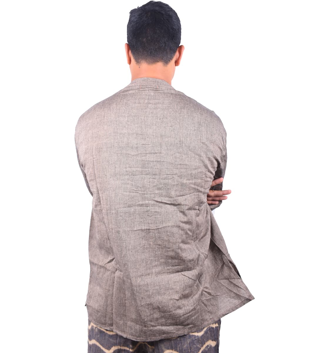 Ash Color Cotton Kurtha - 2