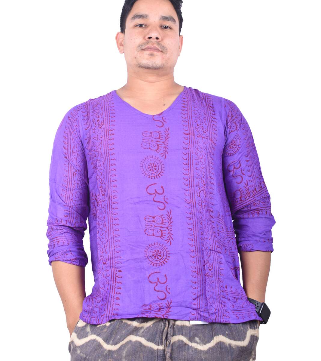 OM Printed Cotton Kurtha