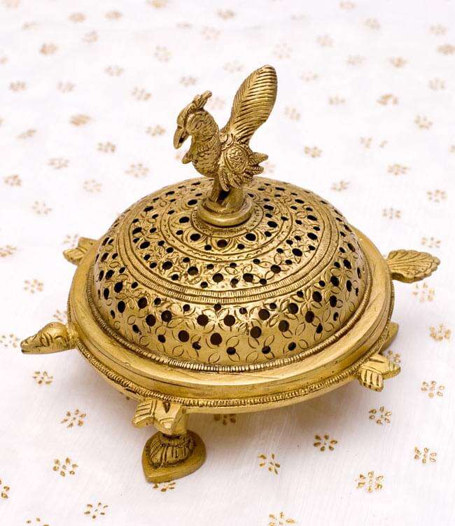 Peacock And Turtle Incense Burner