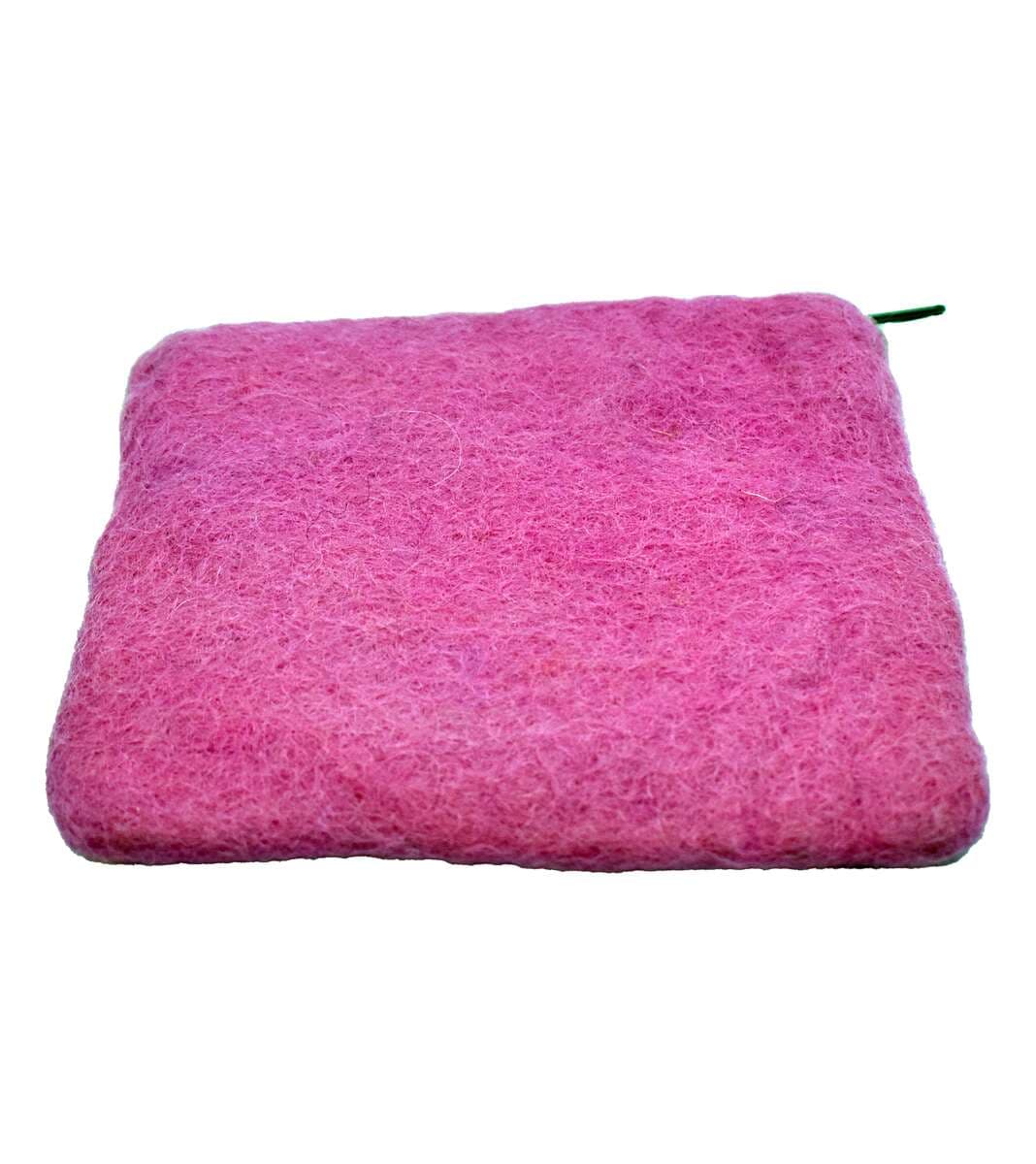 Pink Design Felted Purse - 2