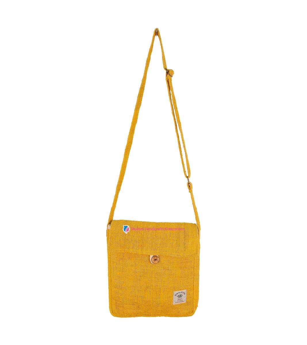 Yellow Hemp Shoulder Bag
